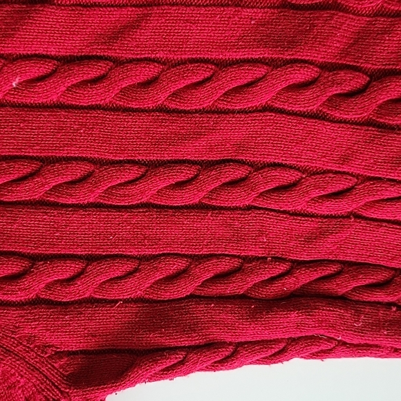 Dark red knitted sweater Small 70%cotton - Picture 7 of 7